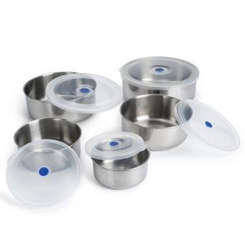 comprar SET DE 5 ENVASES DE ACERO
