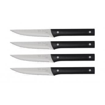 comprar SET DE 4 CUCHILLOS CHULETEROS ACERO INOX.