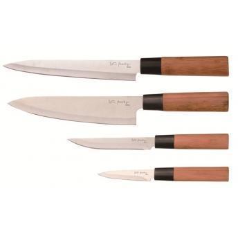 comprar SET DE 4 CUCHILLOS BAMBU + RECETARIO
