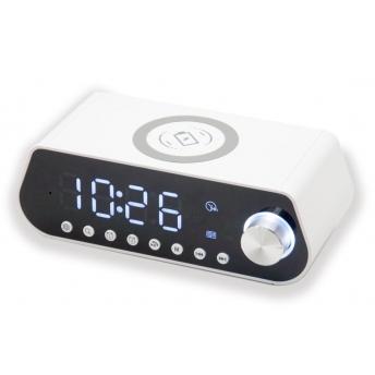 comprar RADIO RELOJ QI CHARGING EUROFEST BLANCO